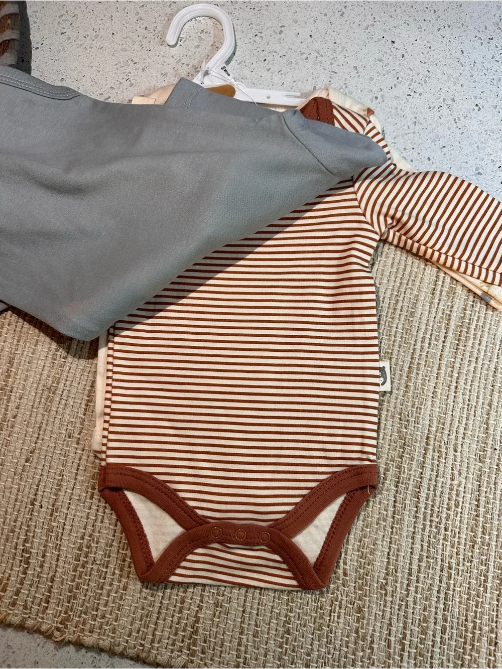 Rabbit & Bear Organic Blue 'Love You Fur-Ever Dachshund' Baby One-Piece